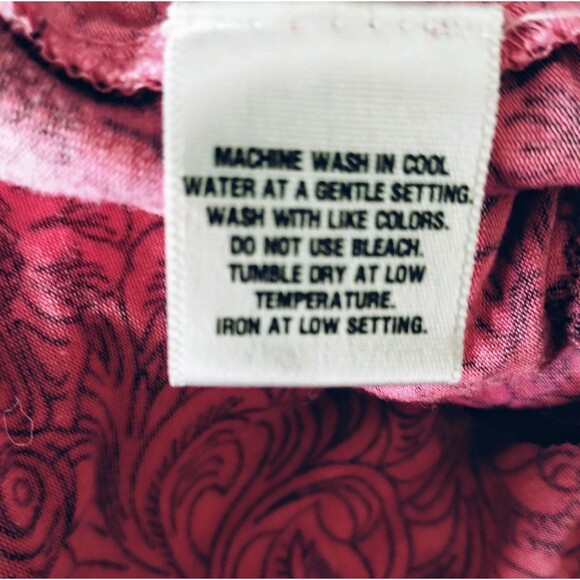 La Lingerie Nightie Women's M Pink Black Floral Lace Ruffle Soft Stretchy Modal - Picture 9 of 11